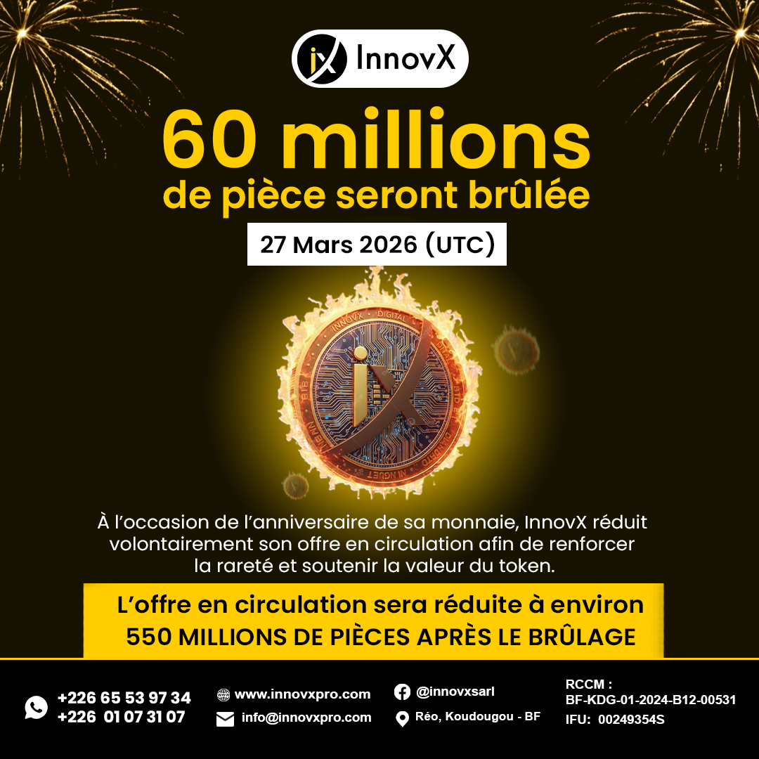 BRÛLAGE DE 60 MILLIONS DE PIÈCES INNOVX